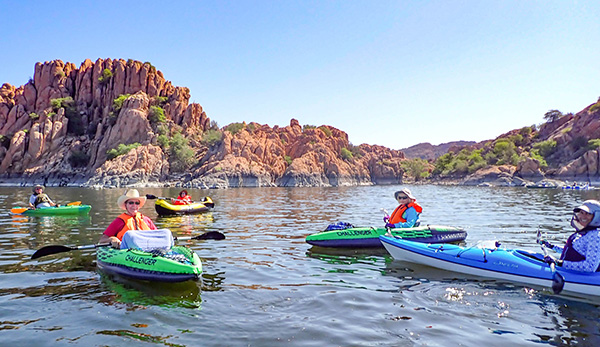 kayakers