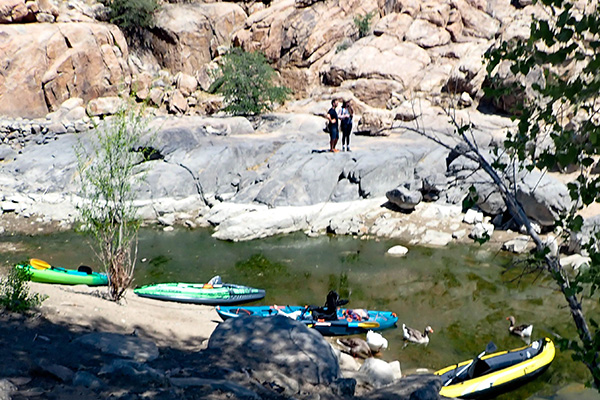 kayakers