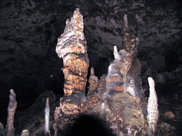 stalagmites