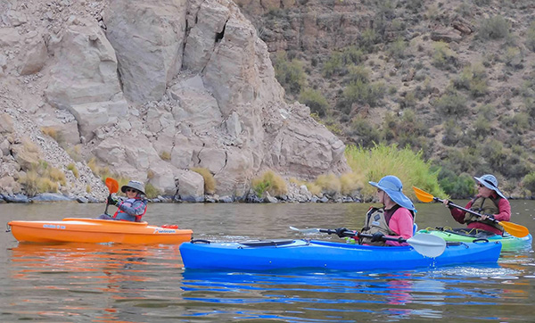 kayakers